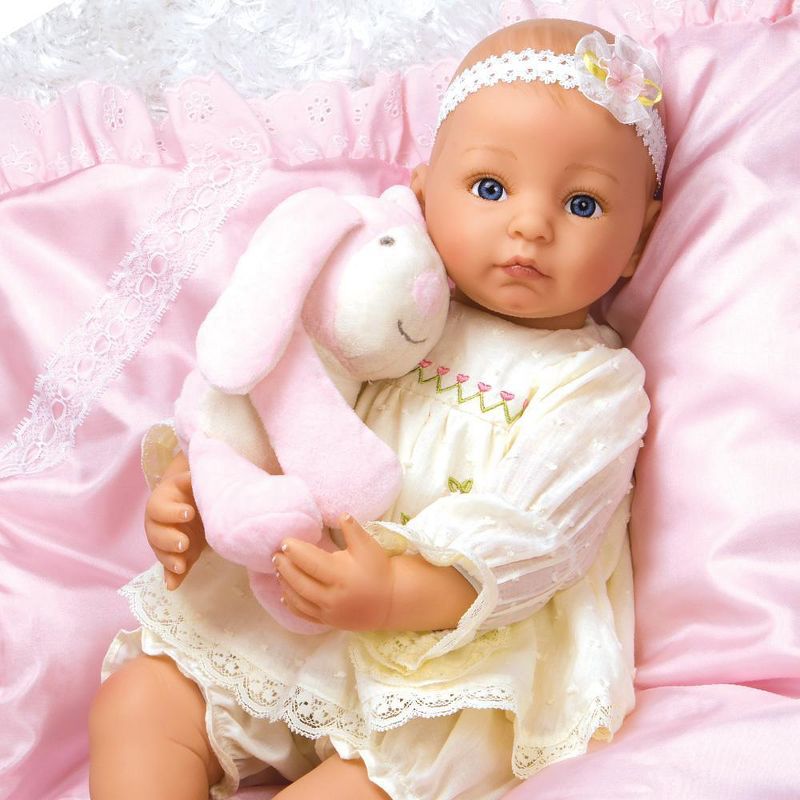 Paradise Galleries Reborn Baby Doll Bella, 19 inch Realistic Newborn Girl in GentleTouch Vinyl & Weighted Body, 5-Piece Doll Ensemble