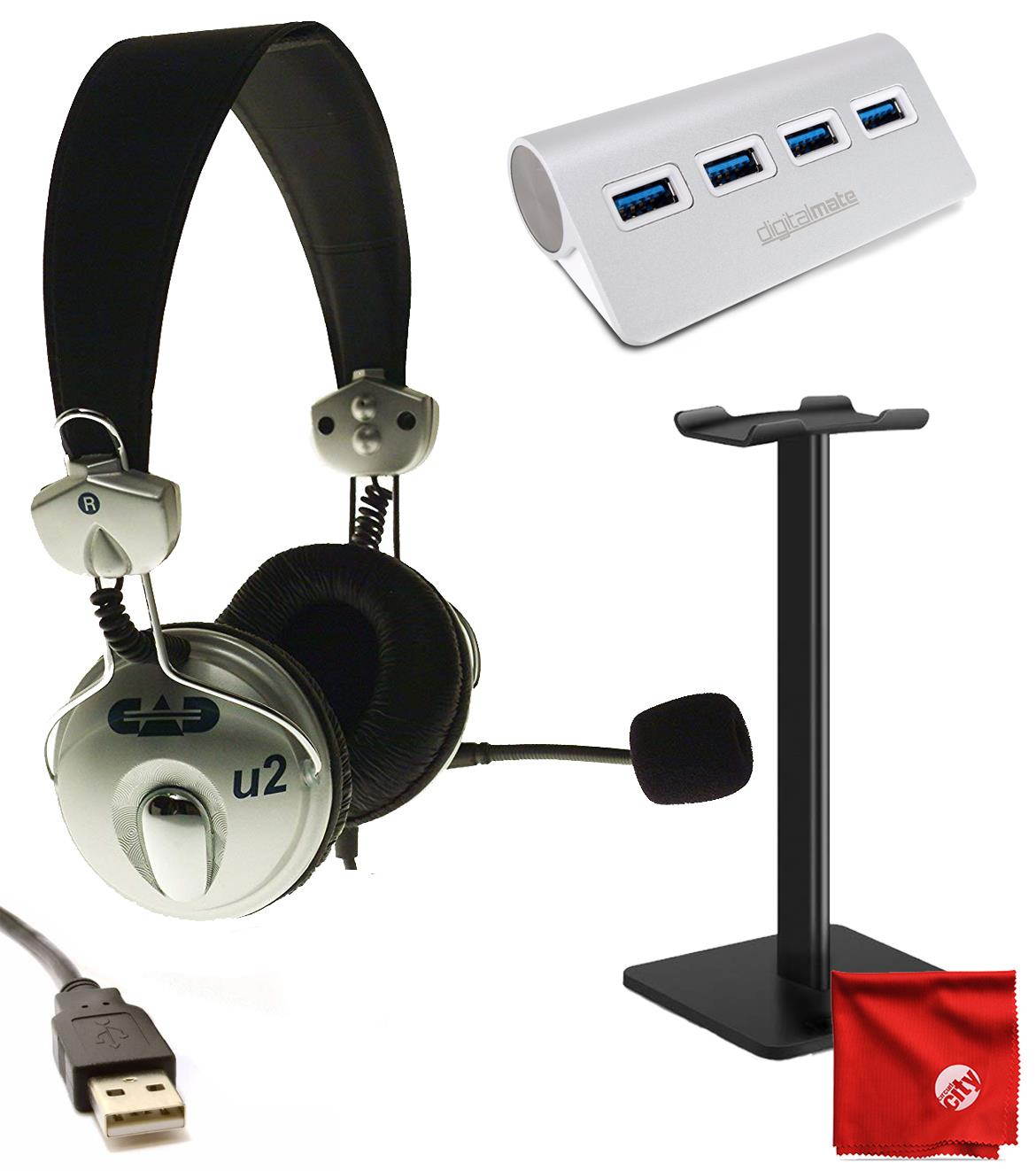 USB Stereo Headphones with Microphone