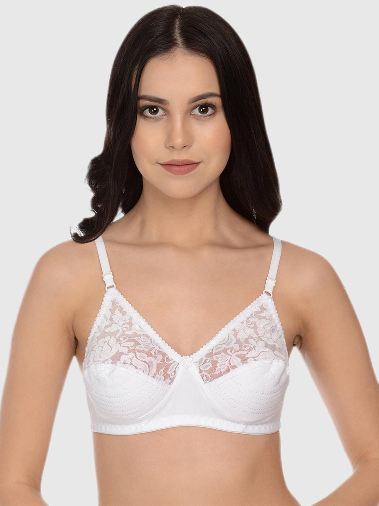 Mod & Shy Multi Lace Print Bra Set