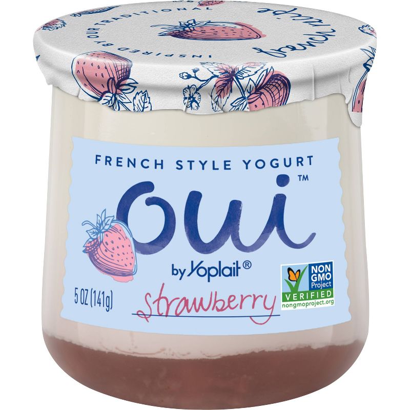 Oui by Yoplait Strawberry Flavored French Style Yogurt - 5oz