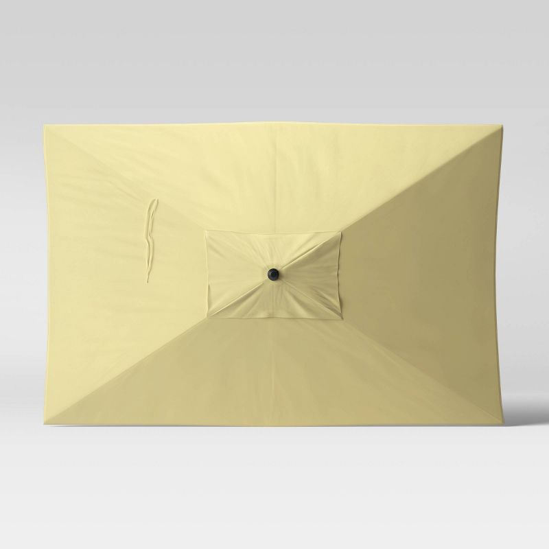 6.5'x10' Rectangular Patio Umbrella Sunshine - Black Pole - Threshold™