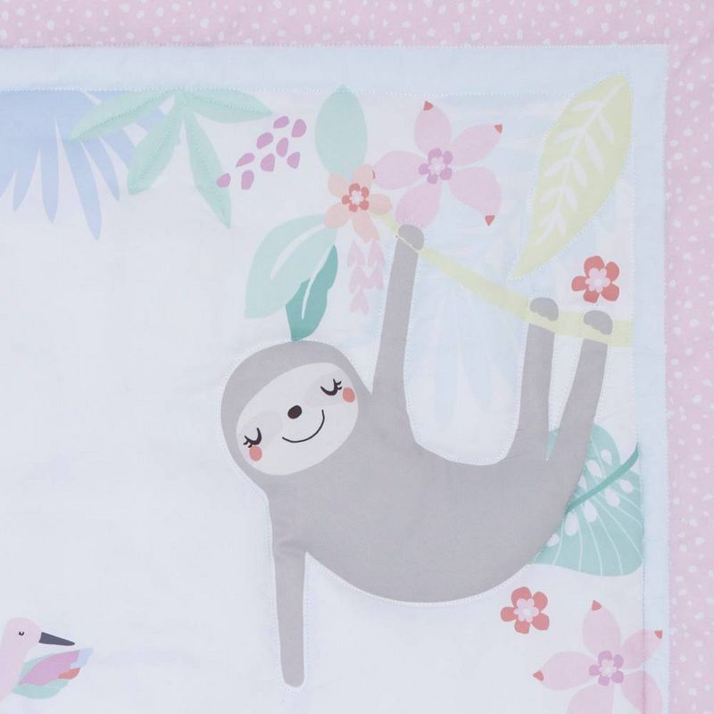 Little Love by NoJo Tropical Garden Mini Crib Set - 3pc