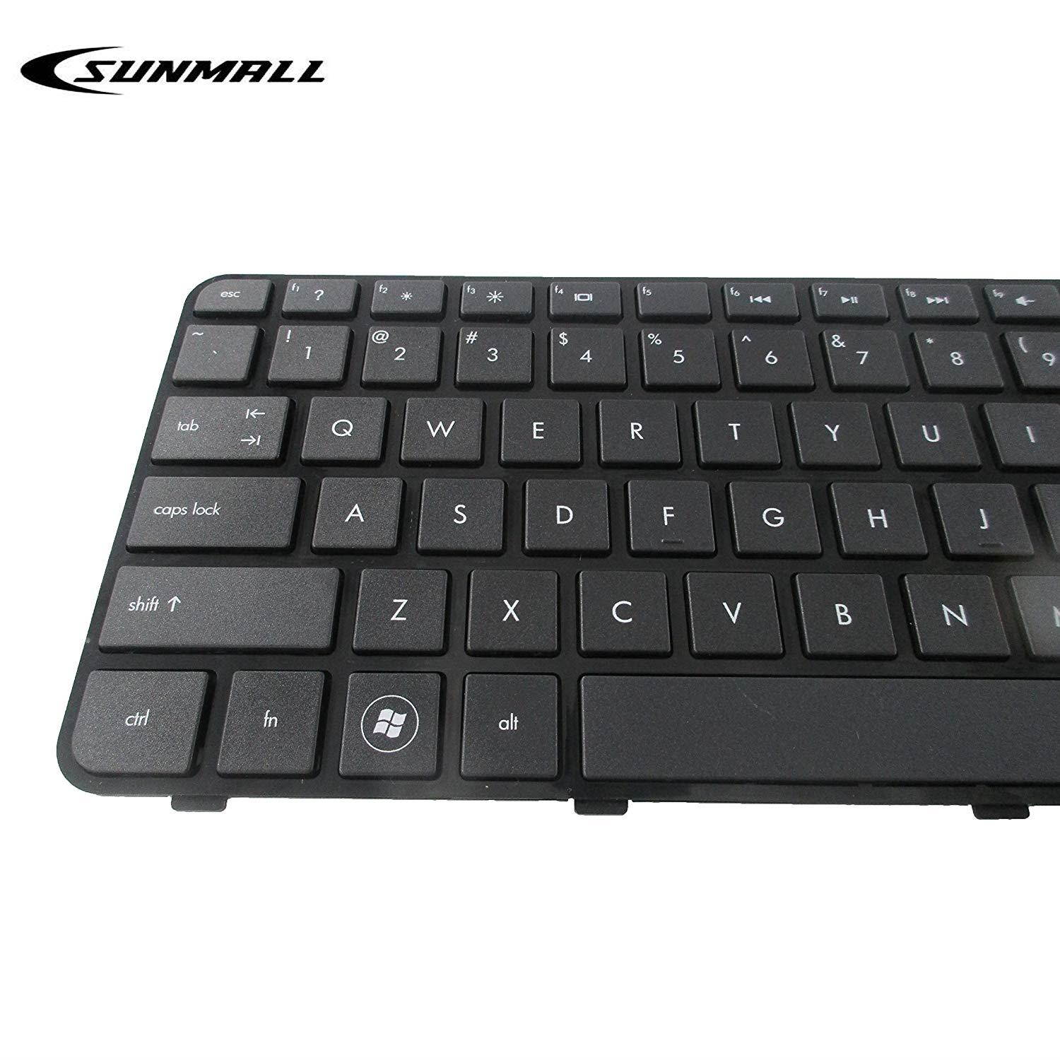 SUNMALL Replacement Keyboard with Frame For HP Pavilion G6-2000 G6-2100 G6-2200 G6-2300 G6T-2000 g6-2002xx g6-2010nr g6-2090ca g6-2106nr g6-2111us series Black US Layout (6 Months Warranty)