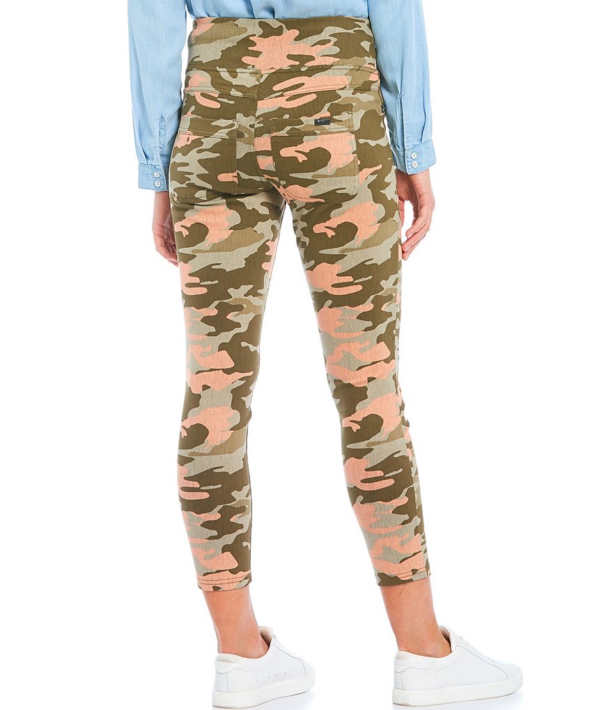 HUE Summer Camo Denim High Rise Skimmer Leggings