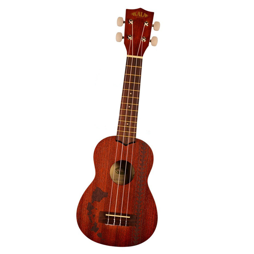 Kala KA-15S-H2 Hawaiian Island Laser Soprano Ukulele w/ Tattoo