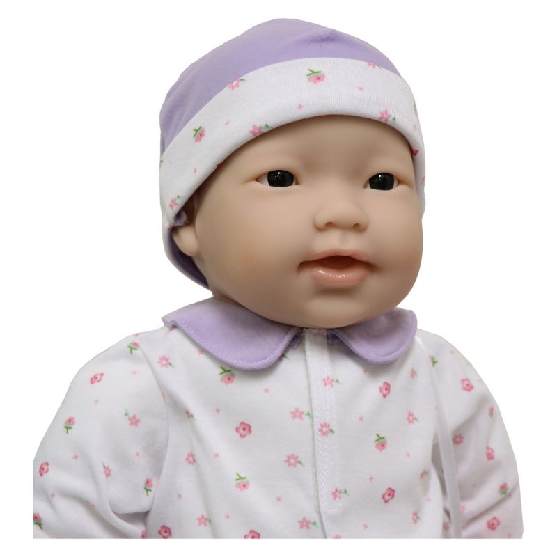 JC Toys La Baby 20" Baby Doll - Purple Outfit with Pacifier