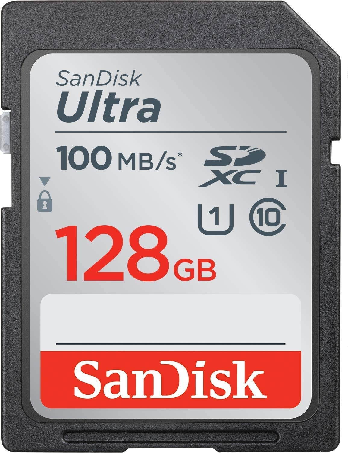 SanDisk 128GB SD Ultra Memory Card Works with Panasonic Lumix DC-LX100 II, DMC-FZ1000, DC-FZ1000 II Digital Camera (SDSDUNR-128G-GN6IN) Plus (1) Everything But Stromboli Micro Fiber Cloth