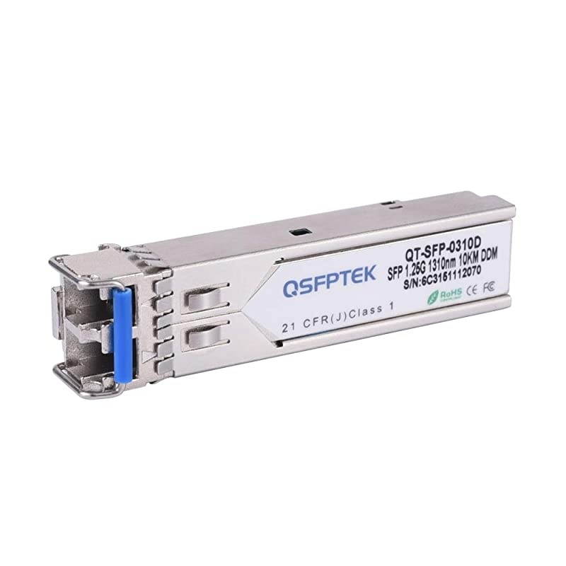 Gigabit SFP Module 1000BASELXLH 1310nm 10km DDM SingleMode LC MiniGBIC Transceiver for Cisco GLCLHSMDGLCLXSMRGD Ubiquiti UFSM1G Netgear Mikrotik Other Open Switches 2 Pack