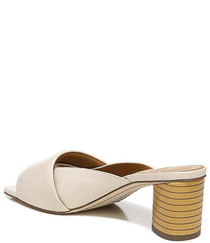 Sarto by Franco Sarto Violet Leather Square Toe Mules