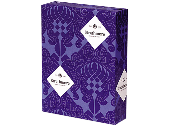 Strathmore 190-611 Premium Sulphite Business Stationery, 24 lbs, 8-1/2 x 11, Ultimate White, 500/RM