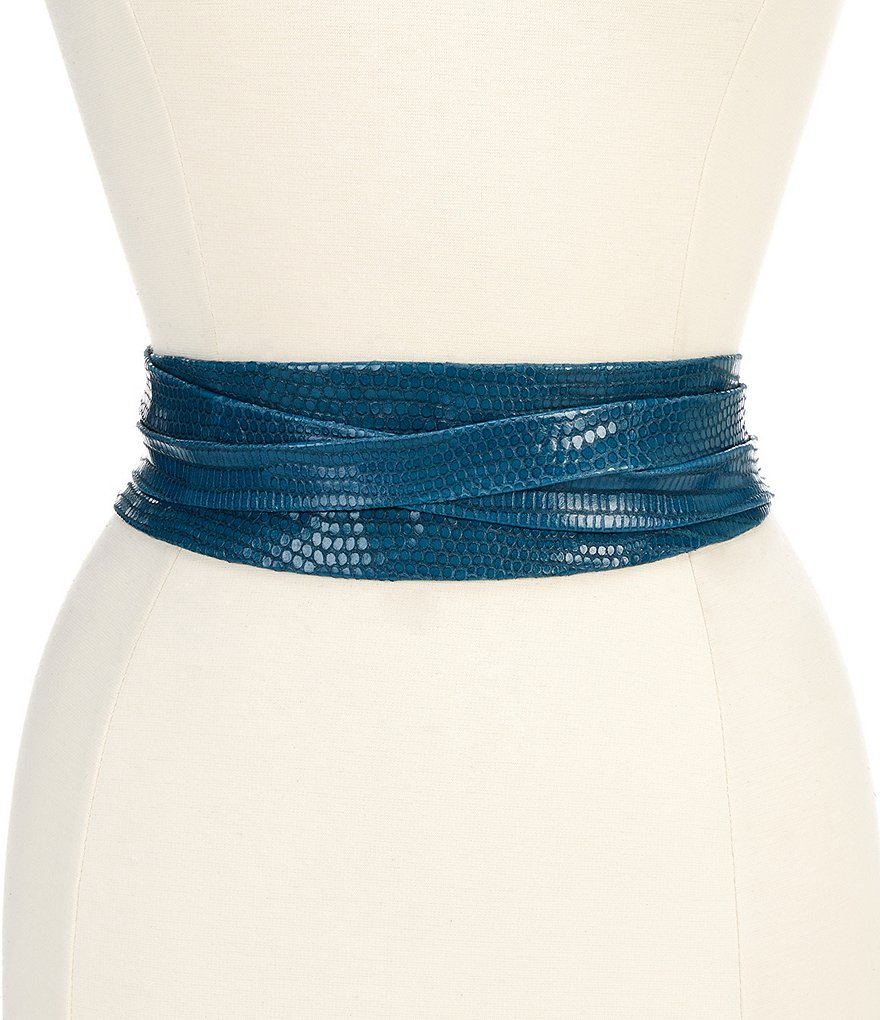 Art N Vintage Black Leather Waist Belt For Women