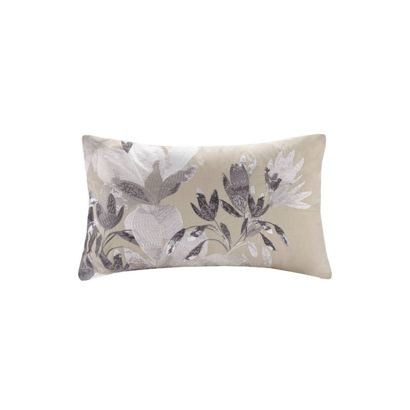 12"x20" Oversize Odessa Cotton Lumbar Throw Pillow Neutral - N Natori