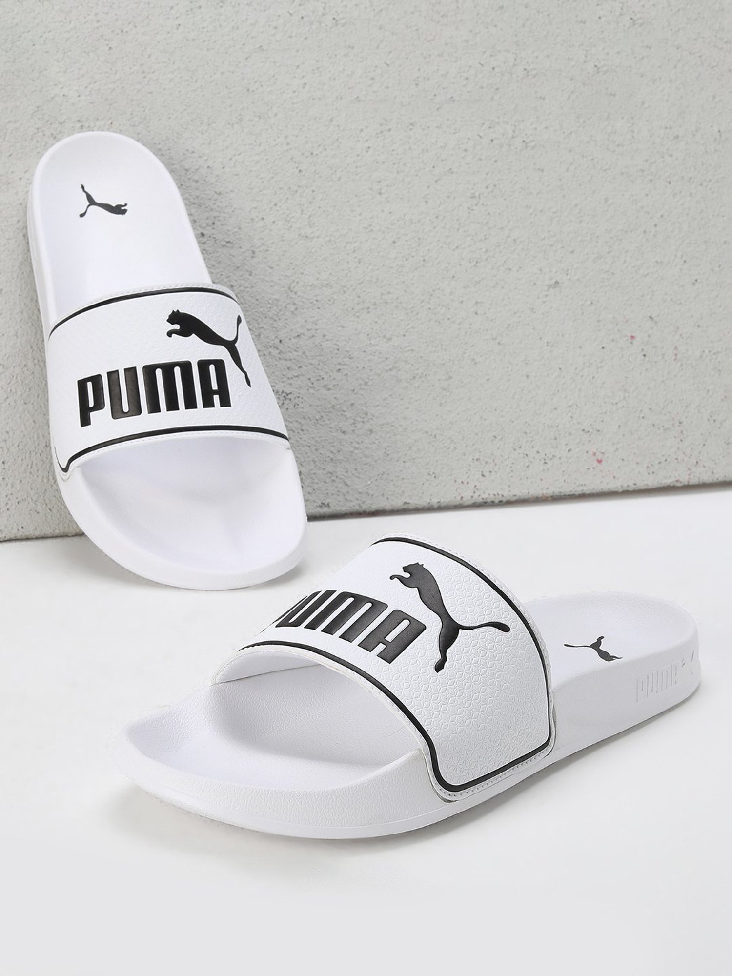 Puma Men's Leadcat 2.0 White Slides