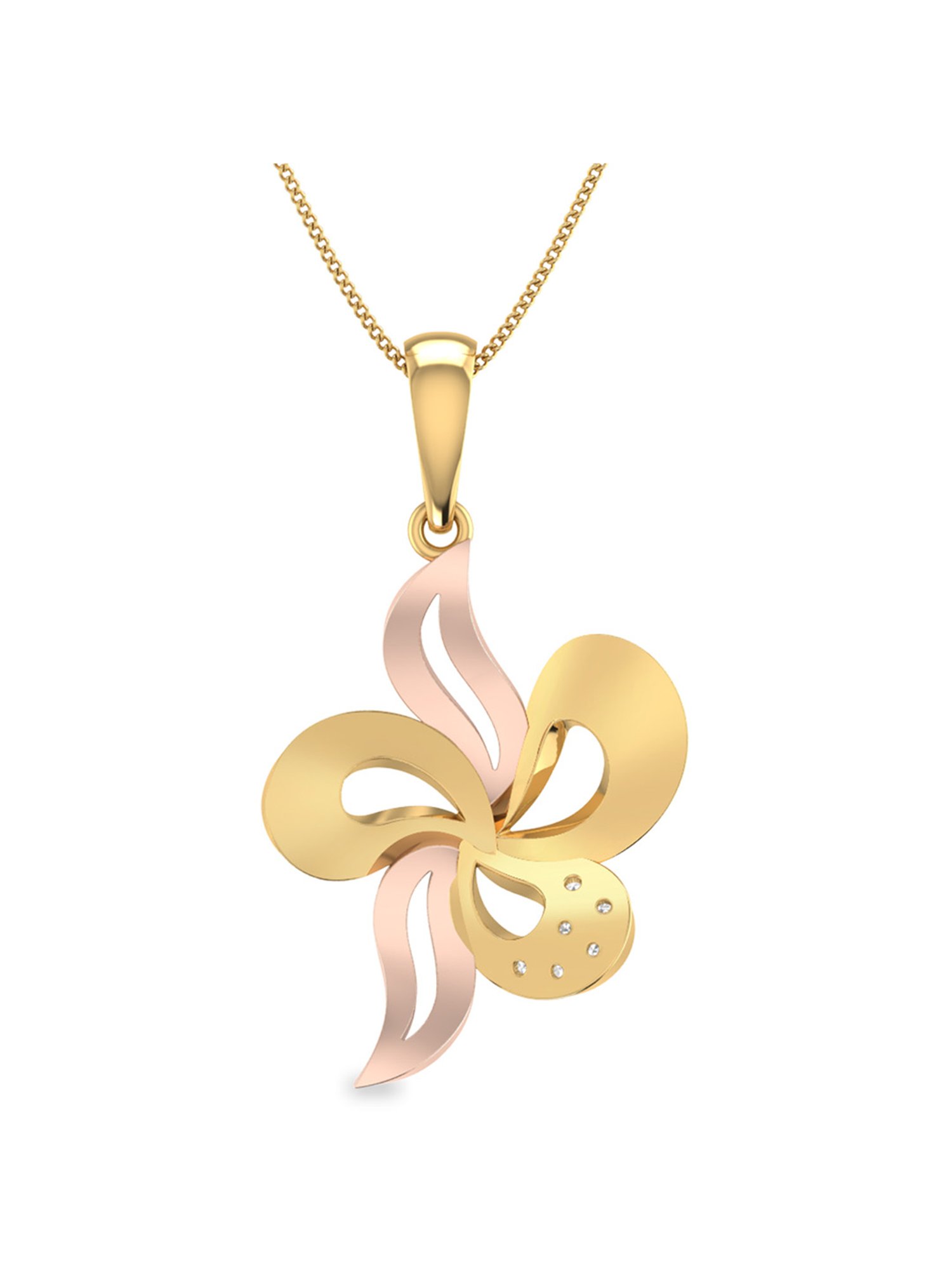PC Jeweller Dallon 18k Gold Pendant without Chain for Women