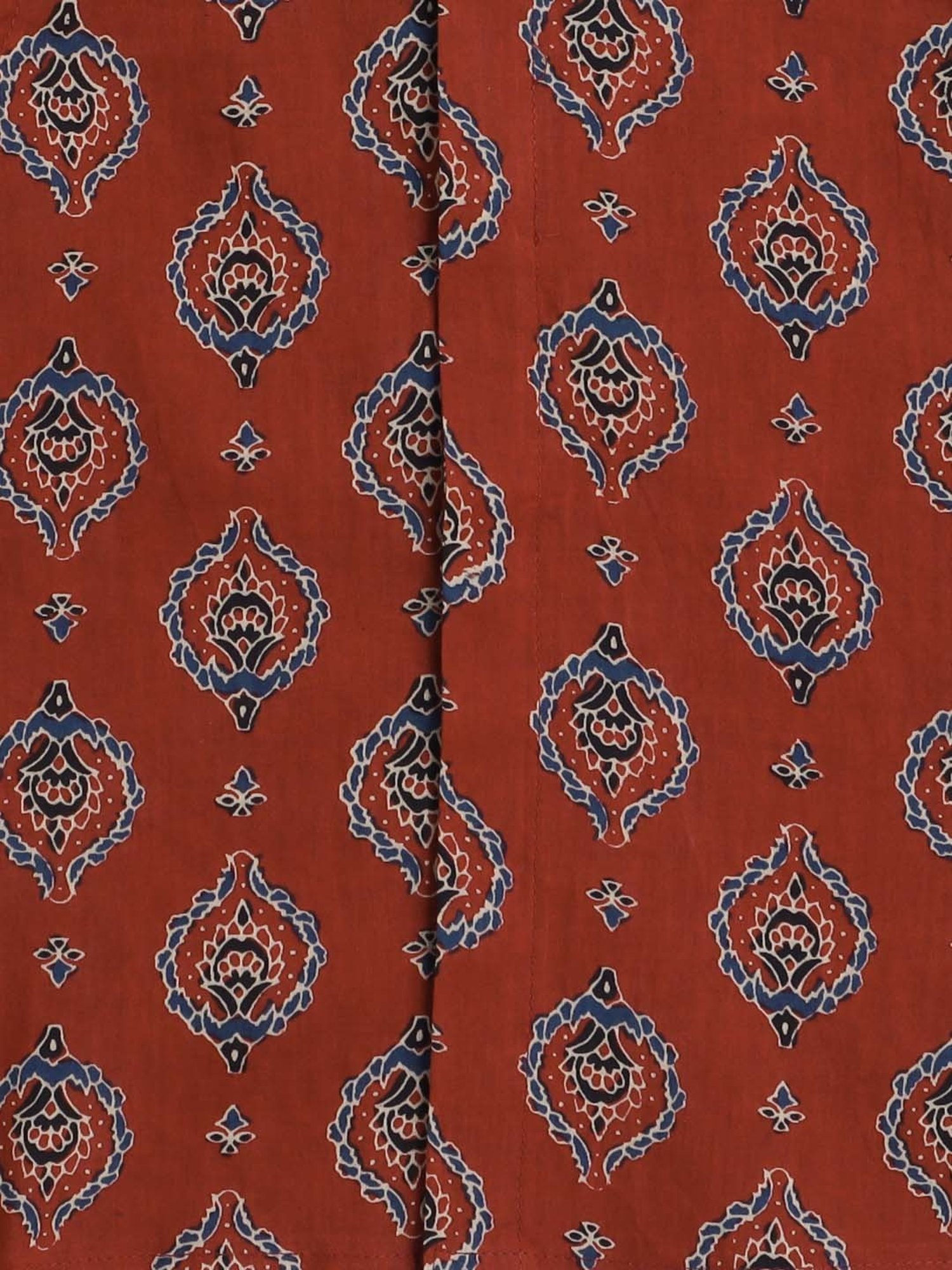 The Magic Wand Kids Maroon & White Cotton Printed Full Sleeves Kurta Set