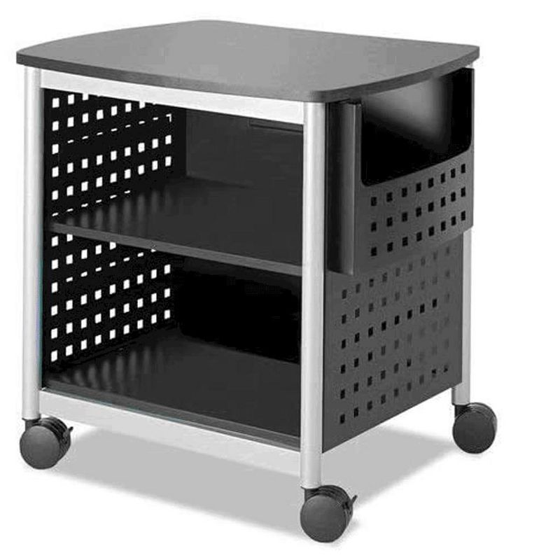 Homz 4-Drawer Medium Rolling Storage Cart - Black with Smoke Drawers