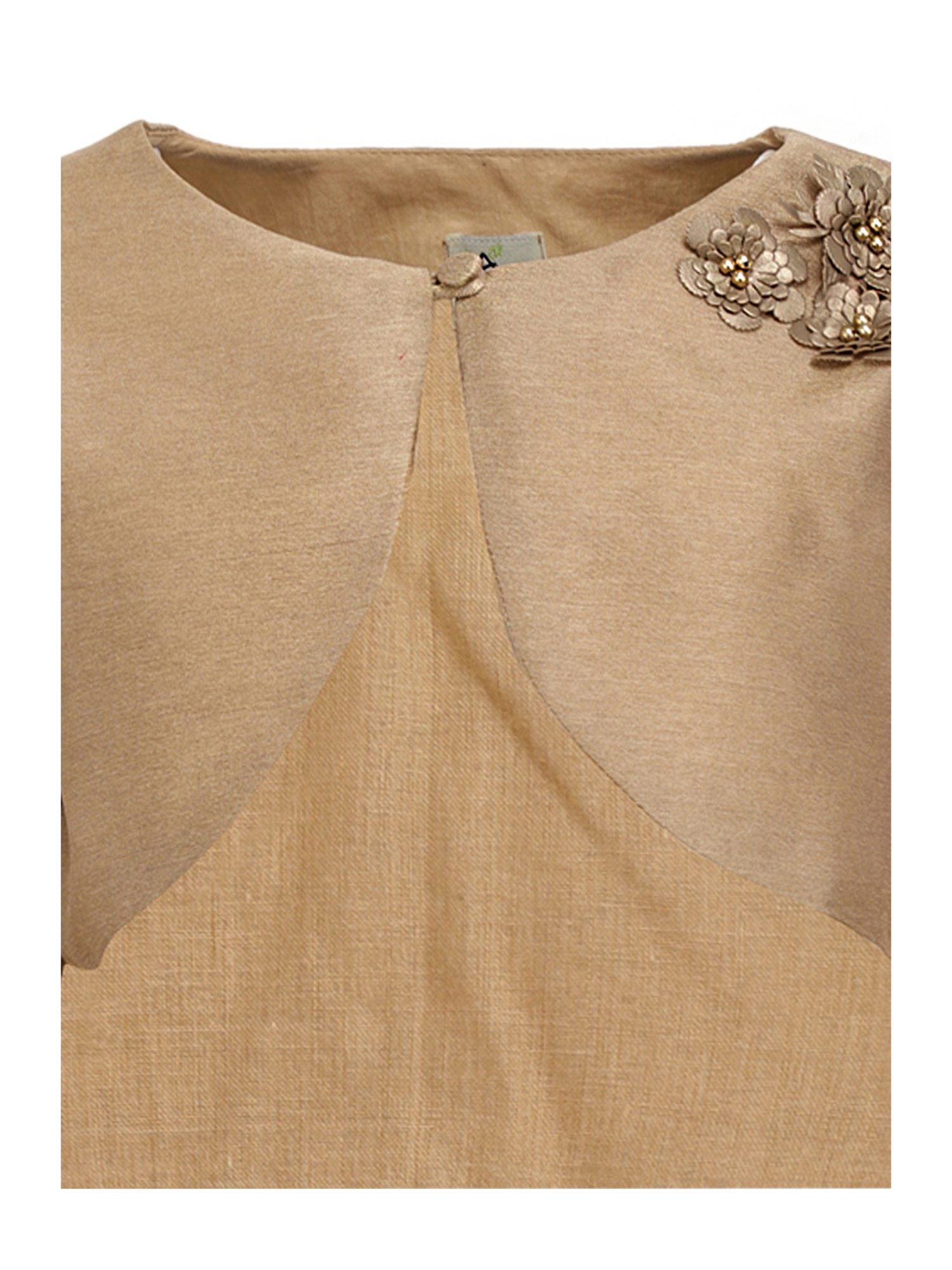 A Little Fable Kids Gold Applique Shrug