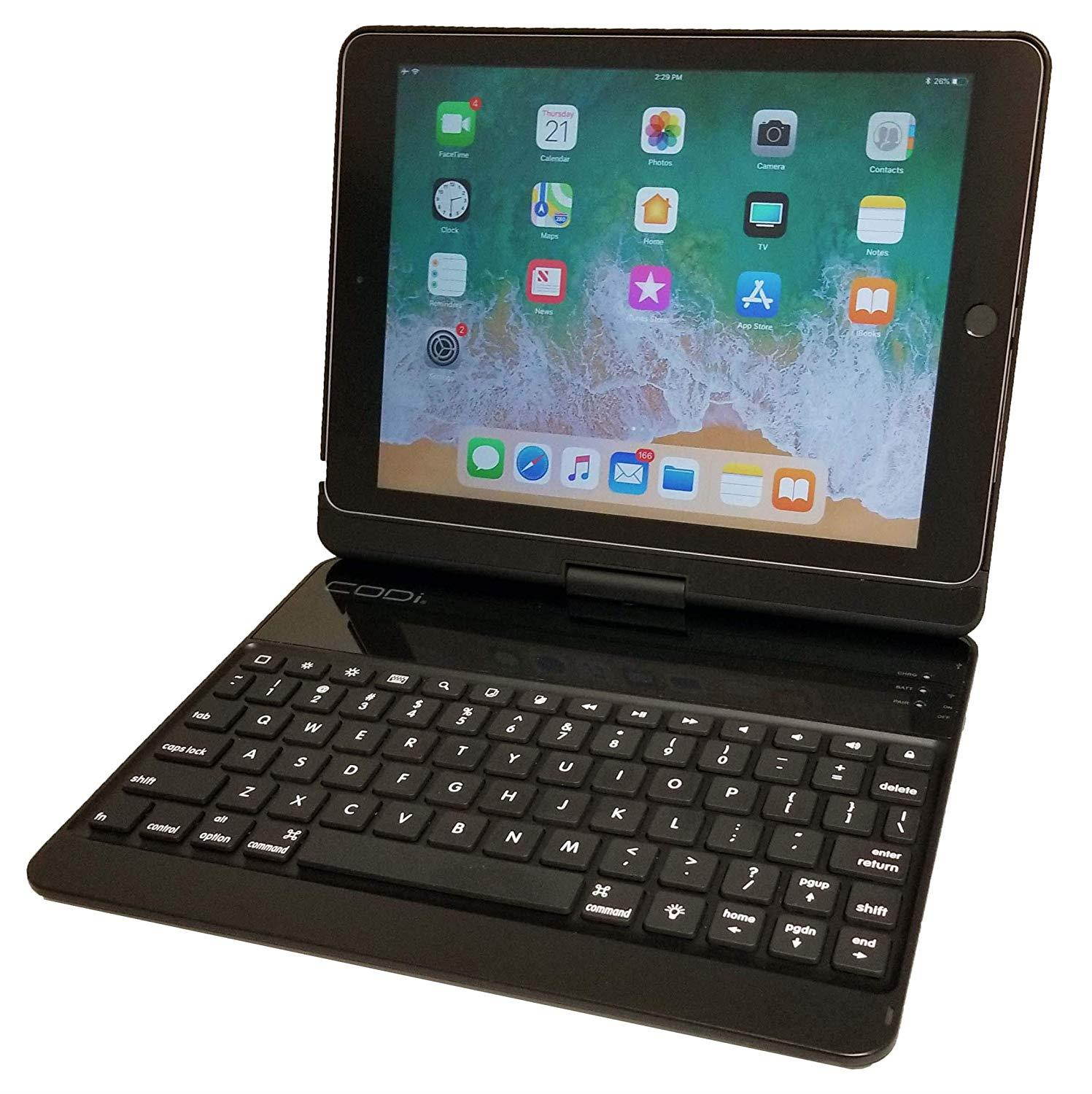 CODi Backlit Bluetooth Keyboard Case for Apple iPad Pro 10.5'' or 2019 iPad Air with 360&deg; Rotating View and Secure Closure with Smart Cover Functionality (C30708504) (10.5 inch)