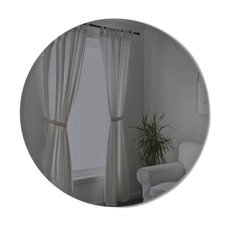 36" Hub Bevy Beveled Wall Mirror Smoke - Umbra