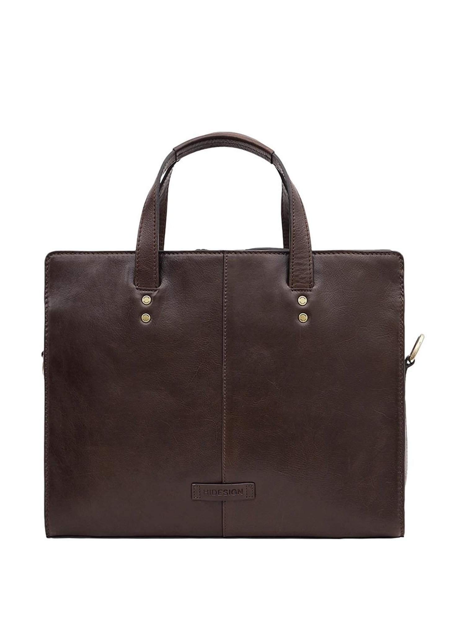 Hidesign La Plata 03 Large Mens Laptop Bag - Dark Brown