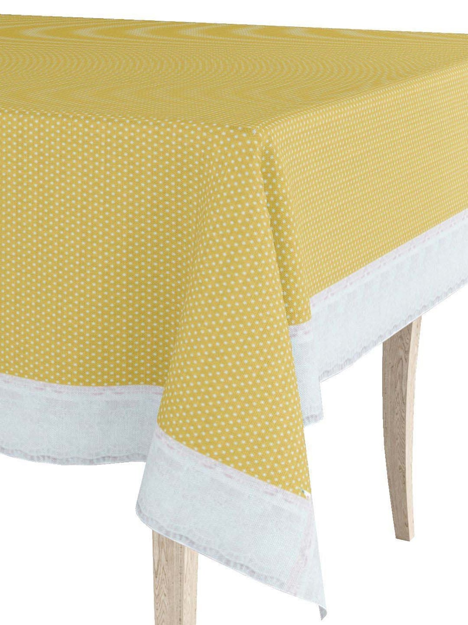 Bianca Classic Clear Yellow Pvc 4 Seater Table Cloth