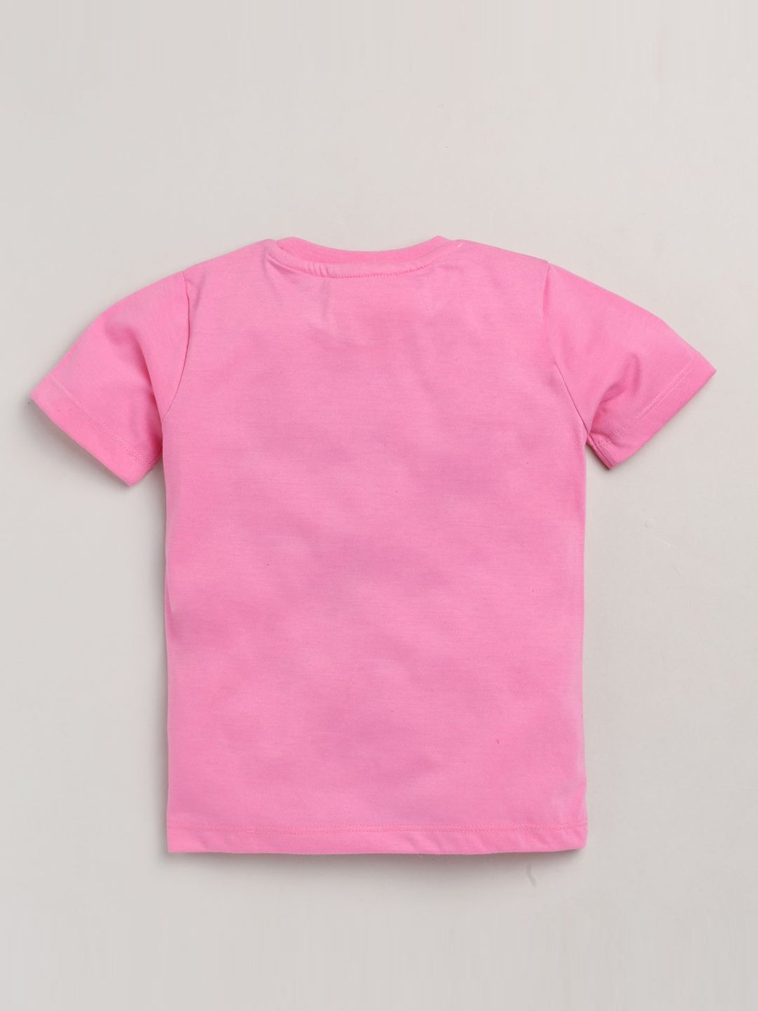 Lazy Shark Kids Pink Printed T-Shirt & Shorts