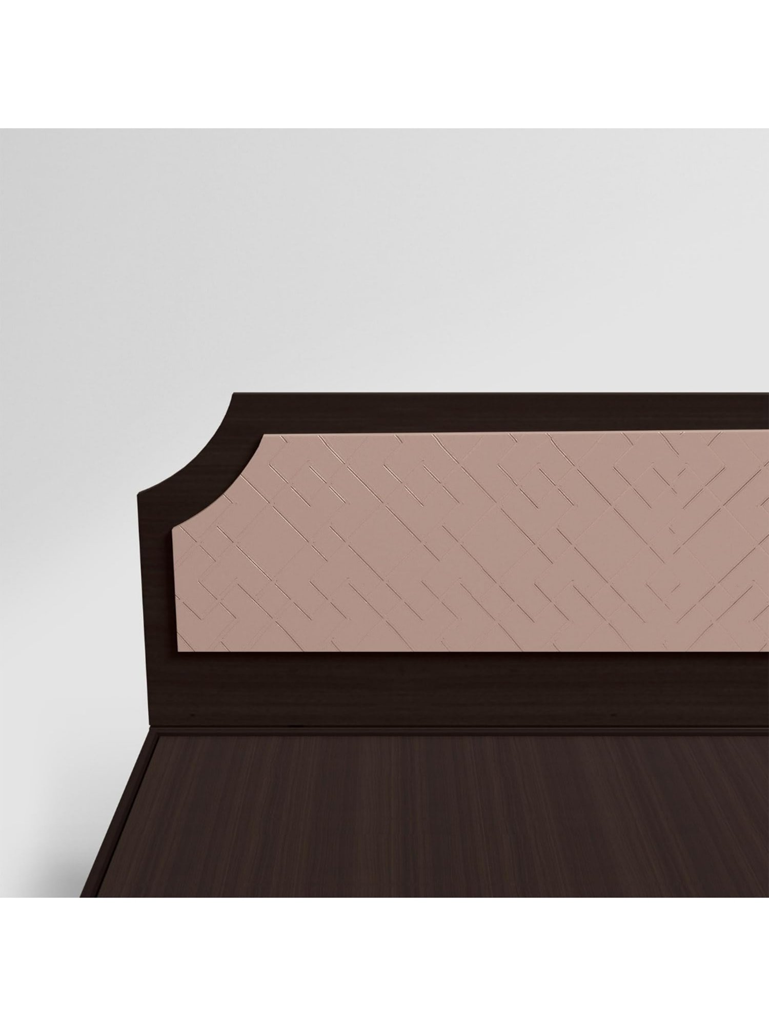 Godrej Interio N'Chant Morf Cream Engineered Wood Queen Bed without Storage