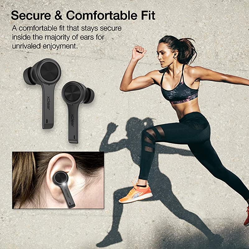 Wireless Earbuds with Immersive Sounds True 50 Bluetooth inEar Headphones with Charging CaseQuickPairing Stereo CallsBuiltin MicrophonesIPX5 SweatproofPumping Bass for Sports Black