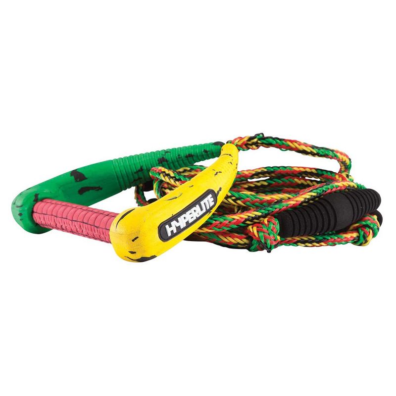 Hyperlite Pro Surf 25 Foot Wakeboarding, Kneeboarding, and Water Skiing Line Rope w/ Handle for Wakeboard, Kneeboard, and Ski Tow Boat Boating (Rasta)