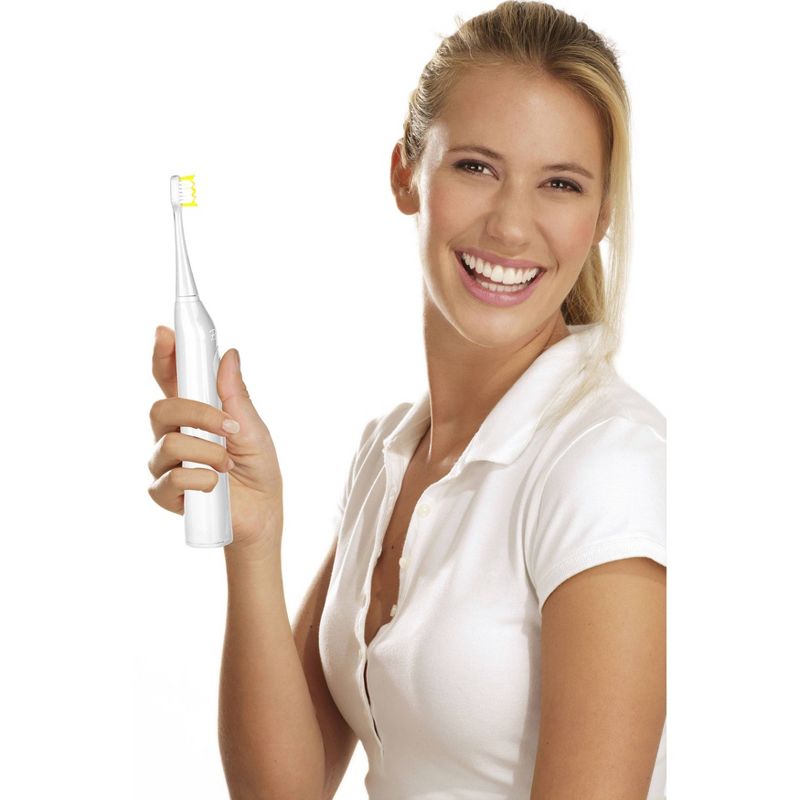 Pursonic Rechargeable S430 Sonic Toothbrush with Bonus Brush Heads White - 12ct