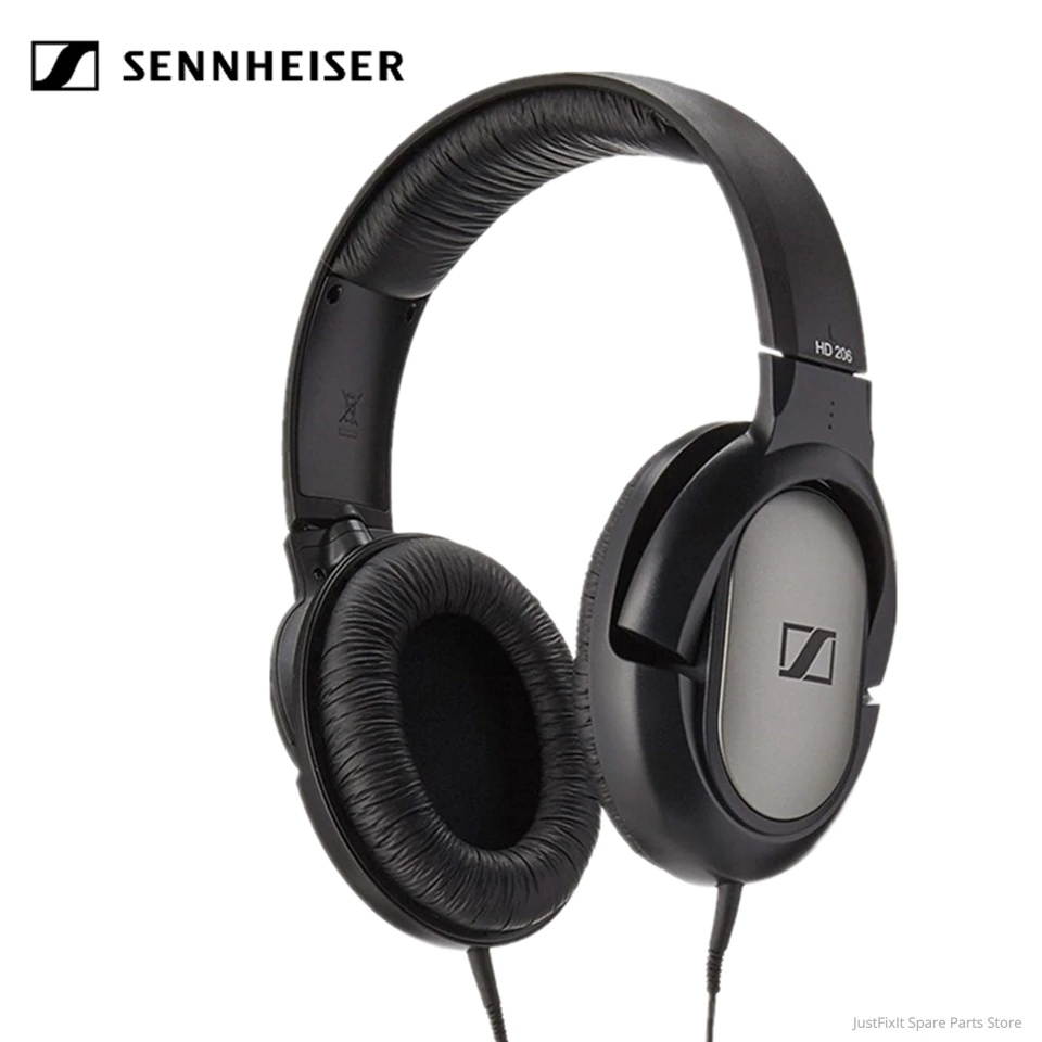 Sennheiser HD206 3.5mm Wired Headphones Noise Isolation Earphones Sport Gaming Headset Stereo Deep Bass for iPhone/Samsung PC
