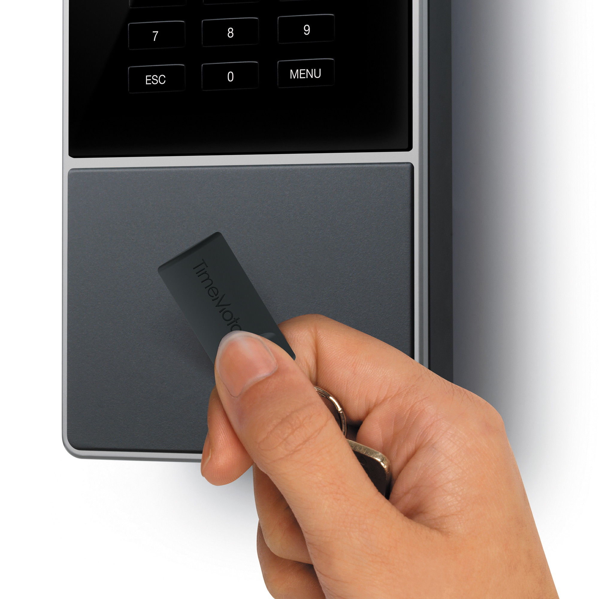 TimeMoto TM-828 - Clocking-in System with Fingerprint and RFID Reader for Up to 2.000 Users - Including Employee Management Solution