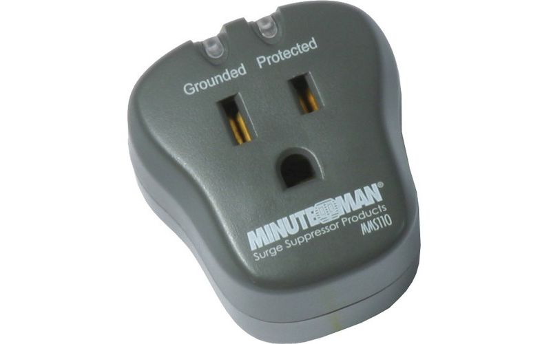 Minuteman MMS Series Single Outlet Surge Suppressor - Receptacles: 1