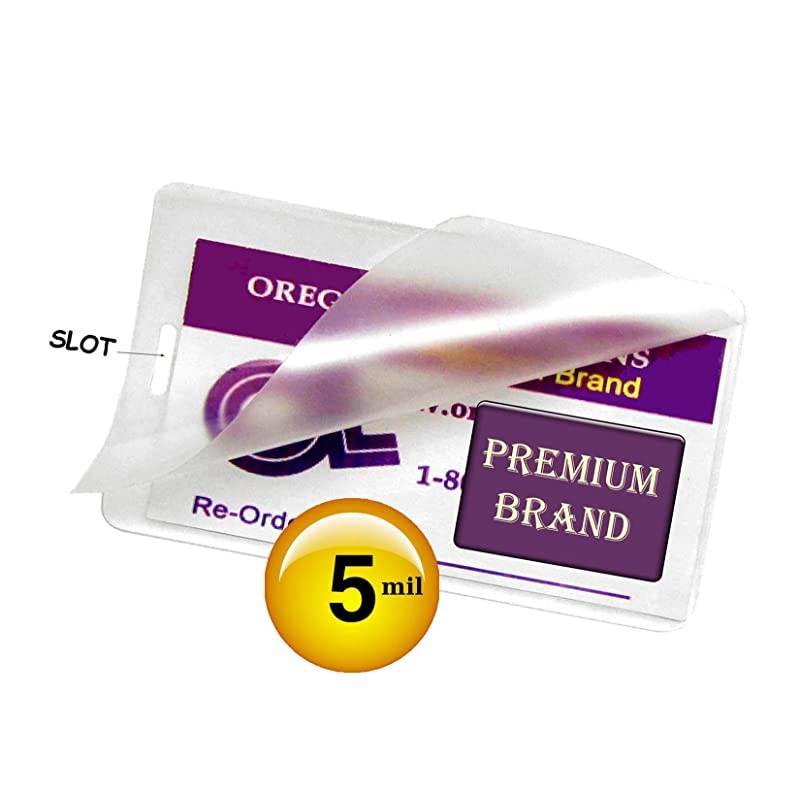 Laminations Premium 5 Mil Luggage Tag Size Hot Laminating Pouches with Slot 2-1/2 x 4-1/4 (Pack of 1000) Clear