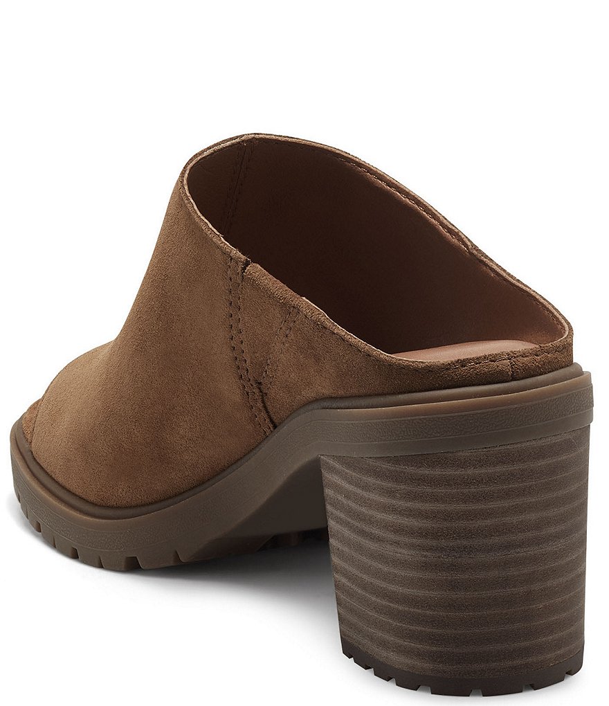 Lucky Brand Dalliey Suede Lug Sole Slides