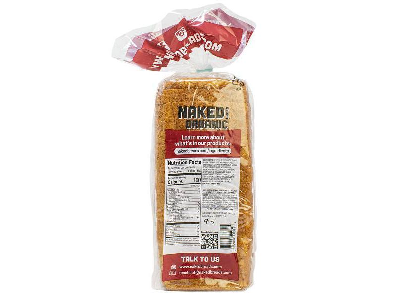 Franz Naked Organic Minimalist Wheat Bread - 22.5oz