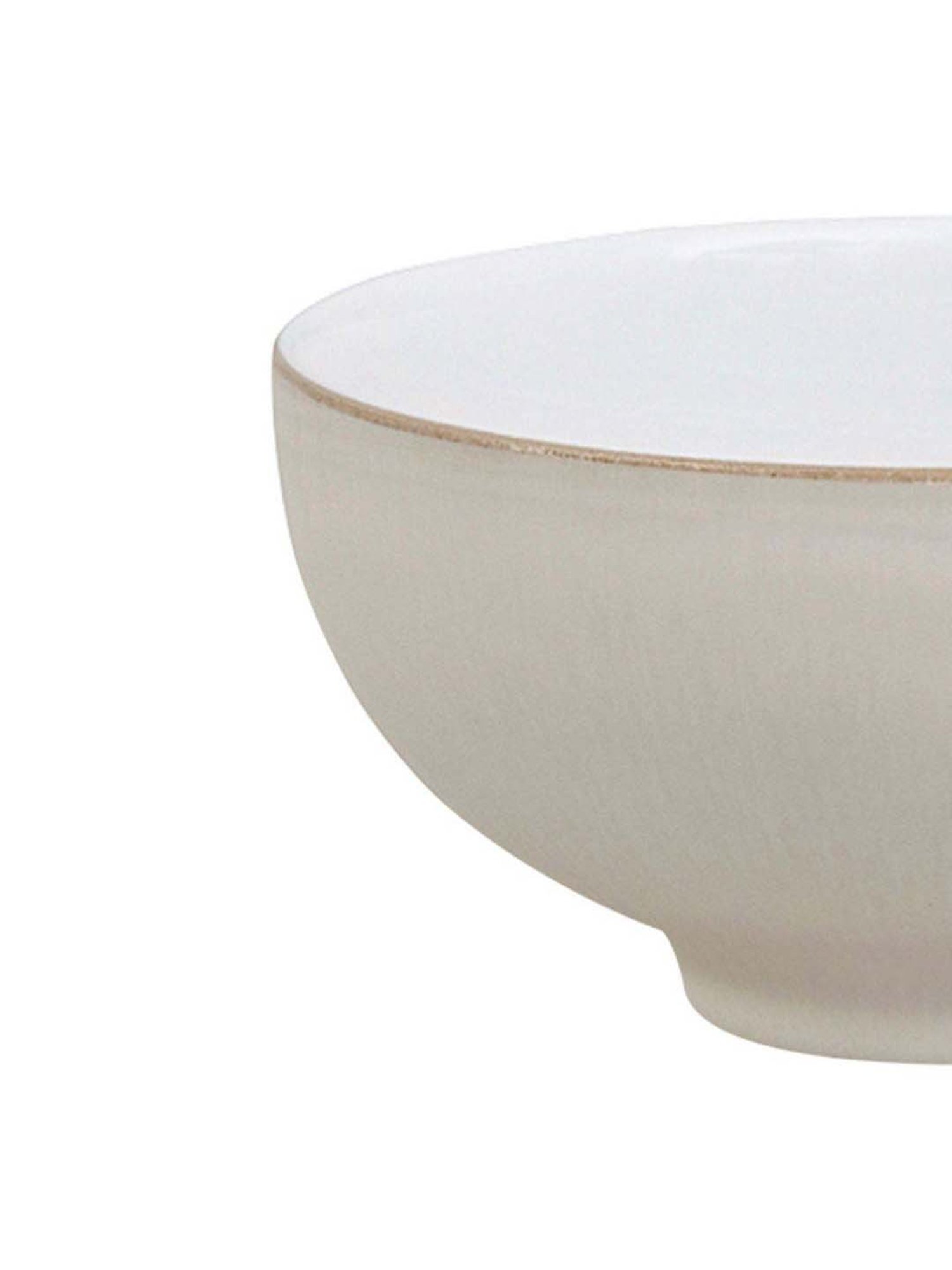 DENBY Natural Canvas Off White Stoneware Rice Bowl (480 ml) - Set of 1