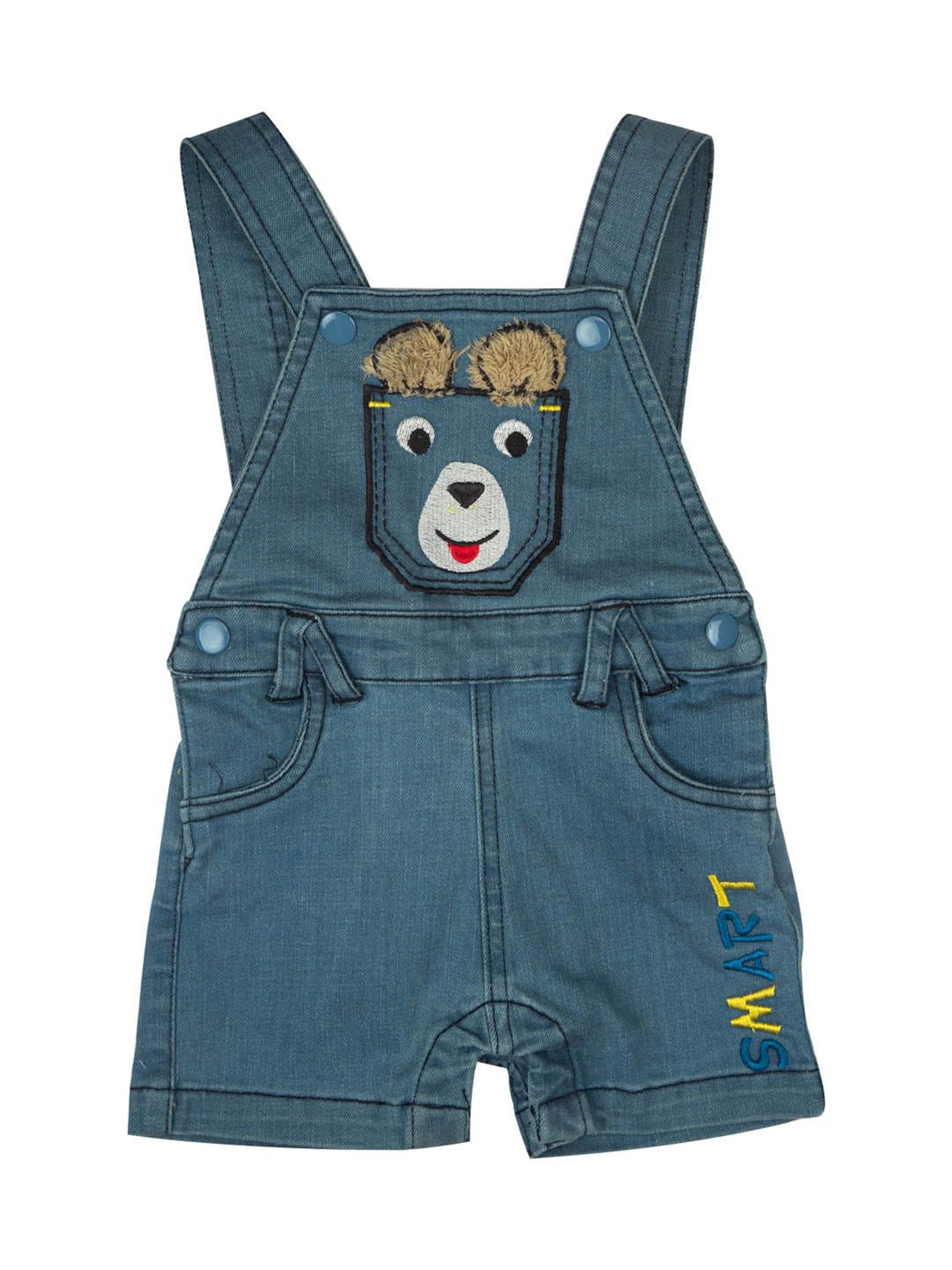 Mee Mee Kids Multicolor Printed T-Shirt with Dungaree
