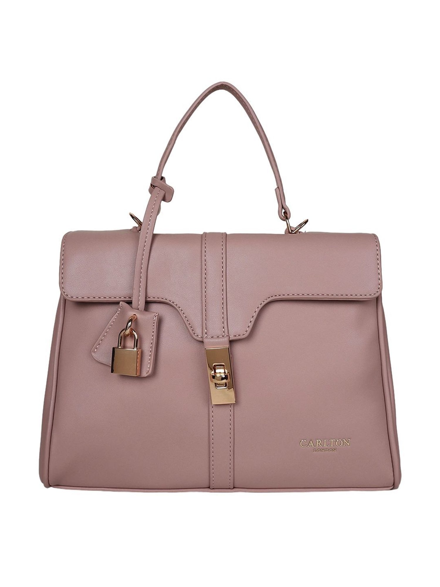 Carlton London Purple Solid Medium Handbag