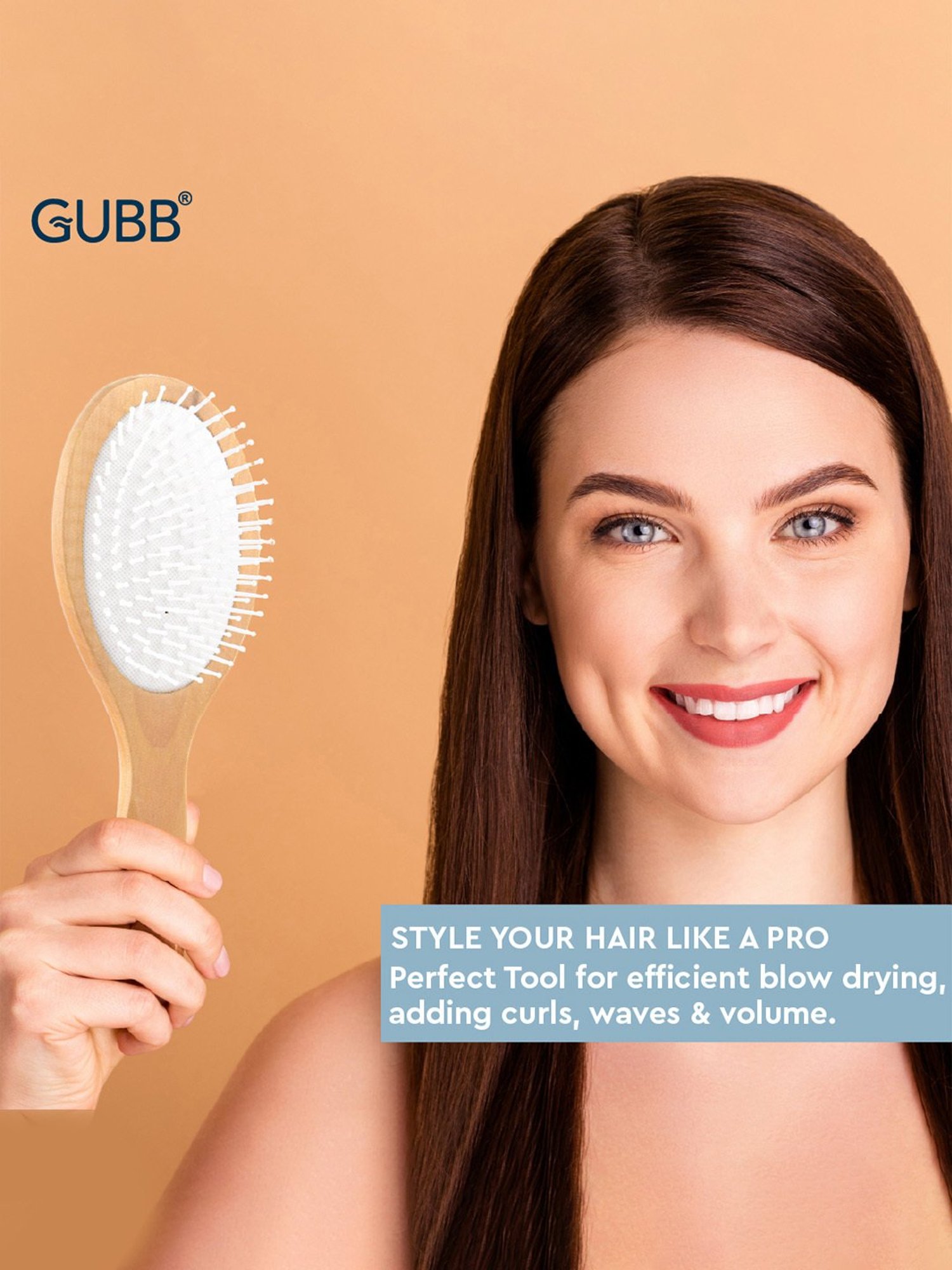 GUBB Wooden Hues Oval Brush Broad