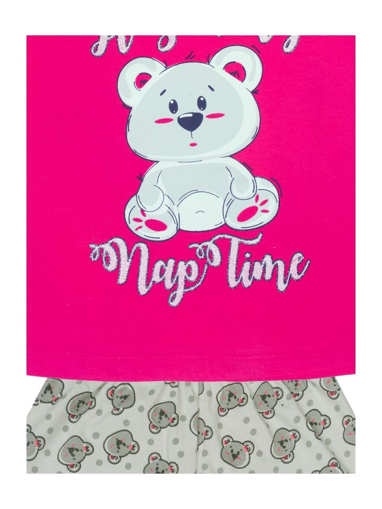 Todd N Teen Kids Pink Cotton Printed T-Shirt & Capris