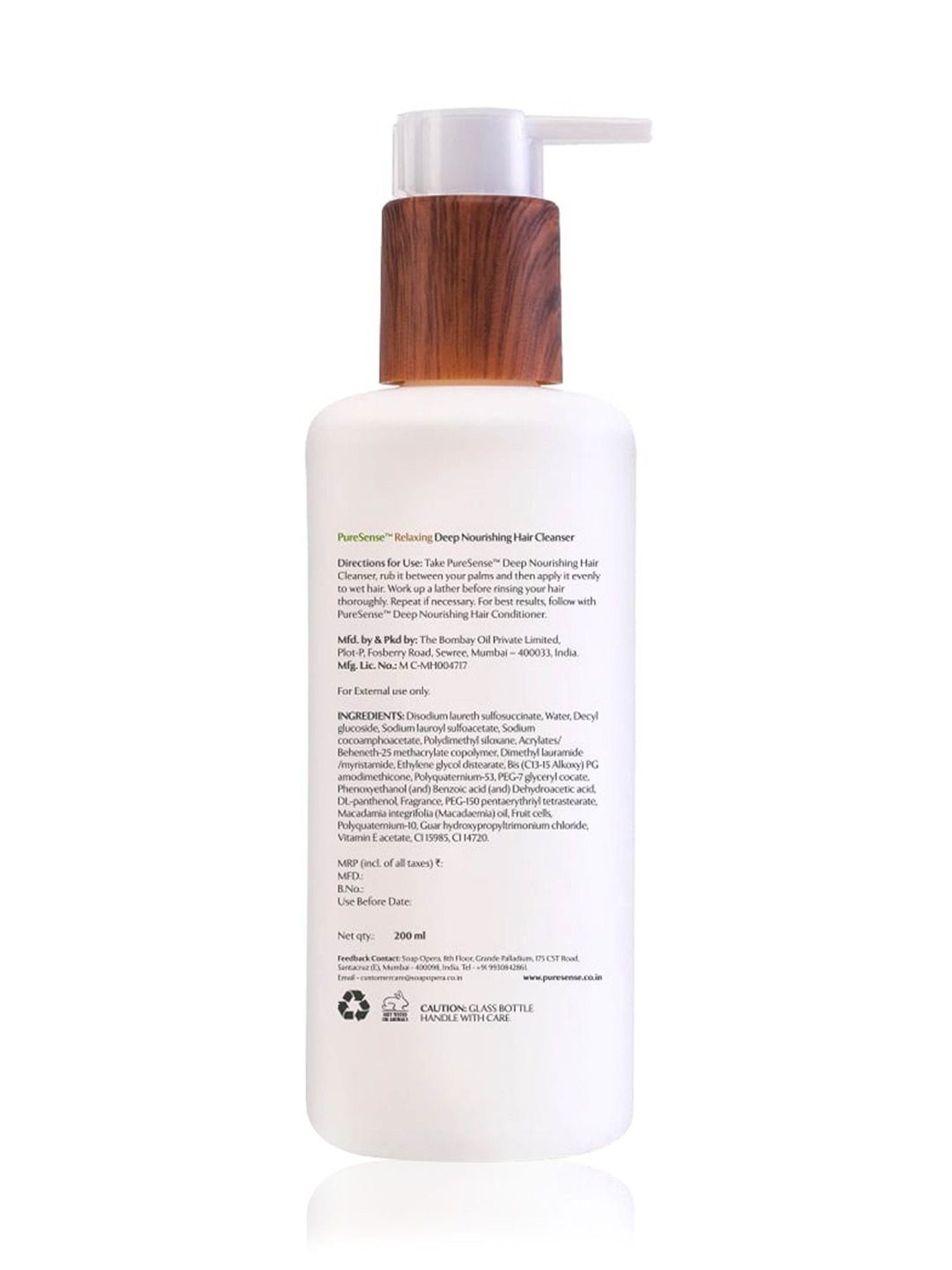 Pure Sense Macadamia Deep Nourishing Hair Cleanser - 200 ml