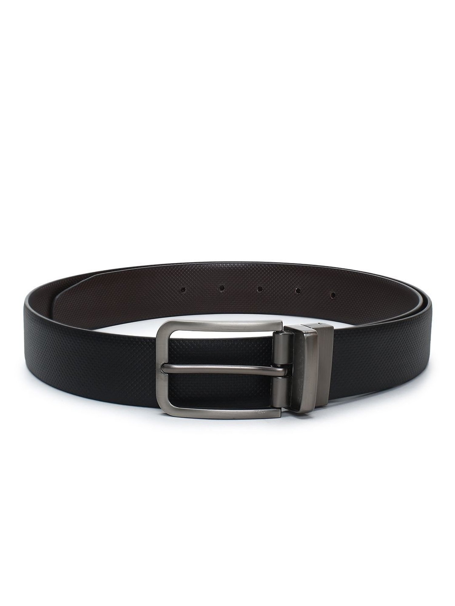 Crusset Black Formal Belt for Men