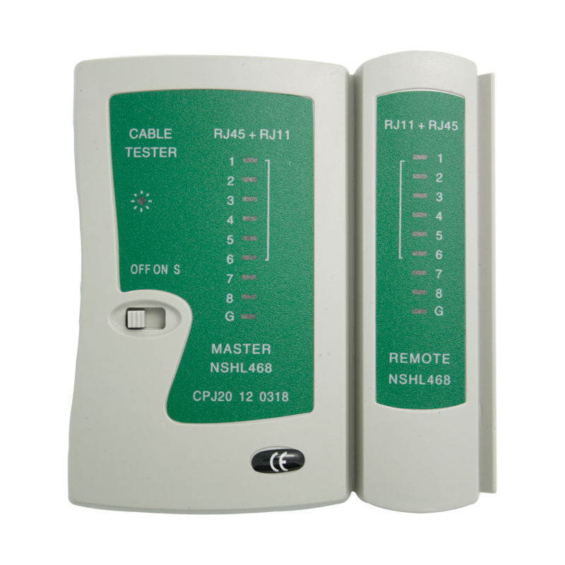 Telephone RJ11 RJ12 RJ45 CAT5 UTP Network USB Lan Cable Remote Tester - LED Indicate - For PC