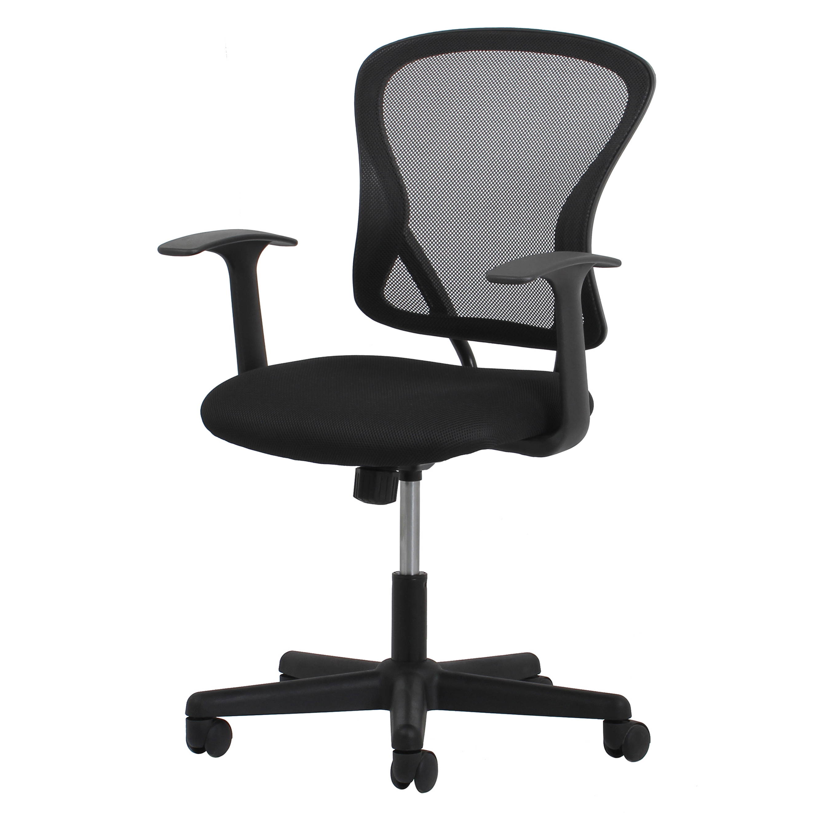 Essentials by OFM Swivel Mesh Task Chair with Arms, Black