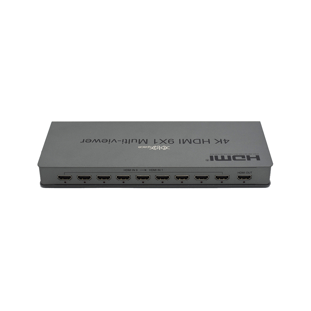 XOLORspace QV901 4K HDMI 9x1 Multi-viewer 9 HDMI inputs 1 HDMI output with 12 modes of video segmentation