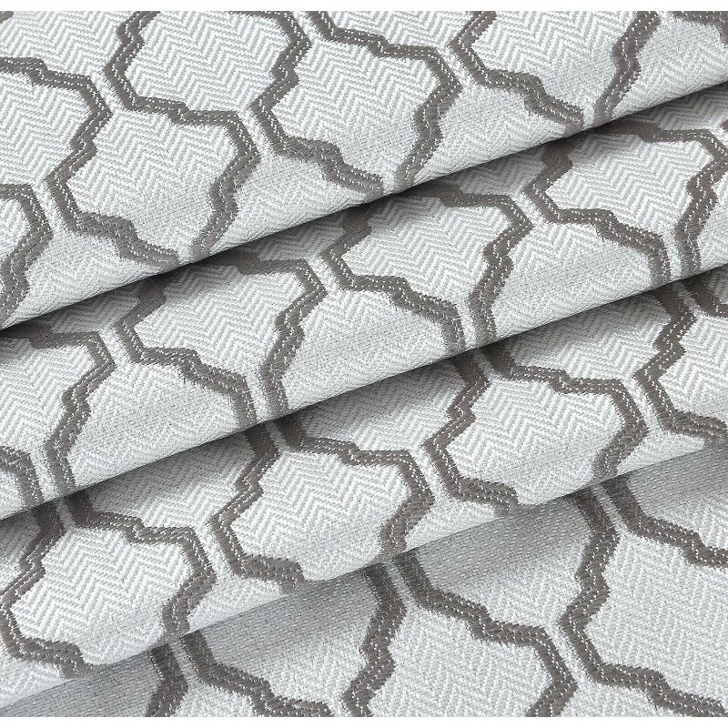 Set of 2 36"x42" Floral Curtain Tiers White/Beige - Threshold™