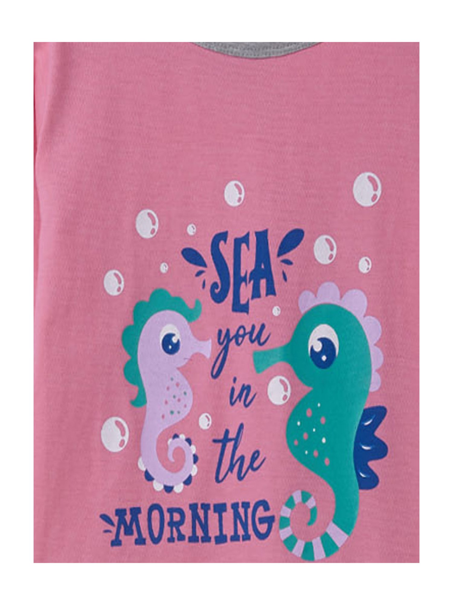 Cub McPaws Girls Pink & Grey Printed Top with Joggers