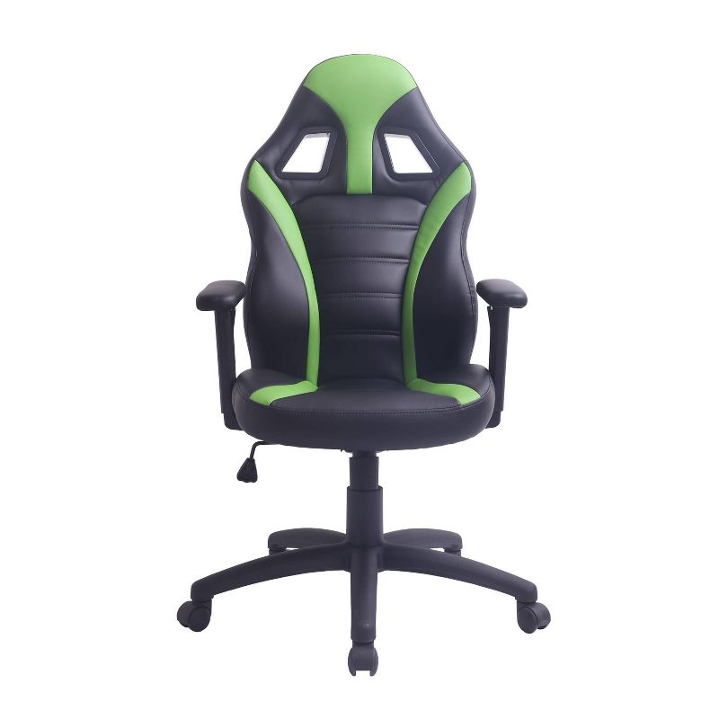 Adjustable Swivel Gaming or Office Chair Black/Green - AC Pacific