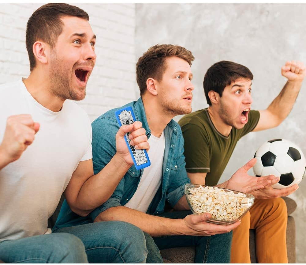 Protective Case for DirecTV RC66RX Remote Control, Silicone Cover Shock Proof Remote Controller Skin Sleeve Replacement Protector Compatible with DirecTV RC64 RC65 RC66 IR/RF Remote-Blue